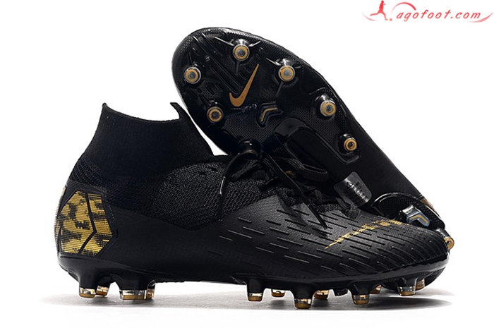 Nike Chaussures de Foot Superfly 7 Elite SE AG Noir