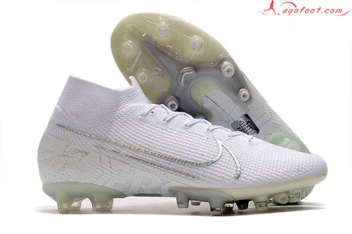 Nike Chaussures de Foot Superfly 7 Elite SE AG Blanc