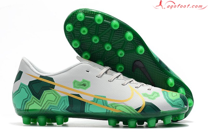 Nike Chaussures de Foot Dream Speed Mercurial Vapor Academy AG Blanc/Vert