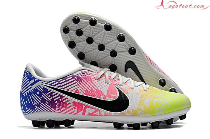 Nike Chaussures de Foot Dream Speed Mercurial Vapor Academy AG Rose/Jaune/Bleu