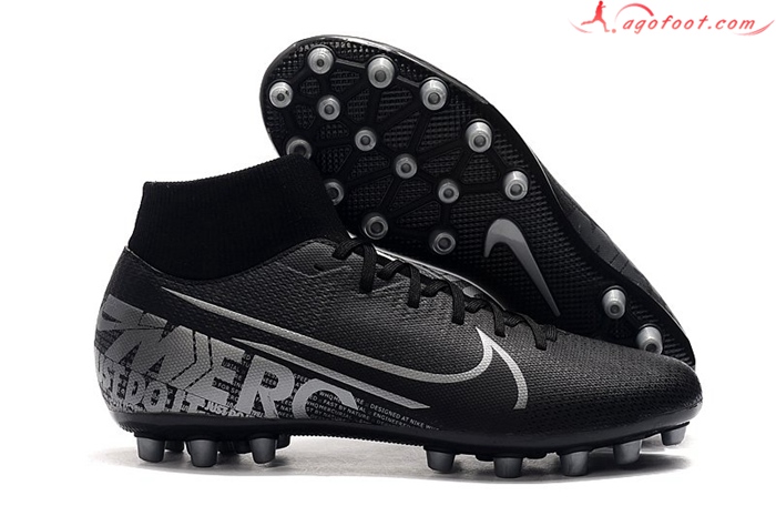 Nike Chaussures de Foot Superfly 7 Academy CR7 AG Noir