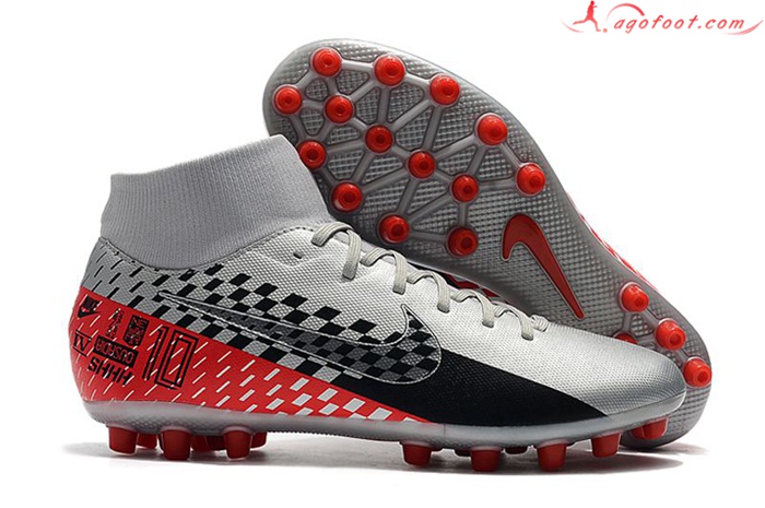 Nike Chaussures de Foot Superfly 7 Academy CR7 AG Gris