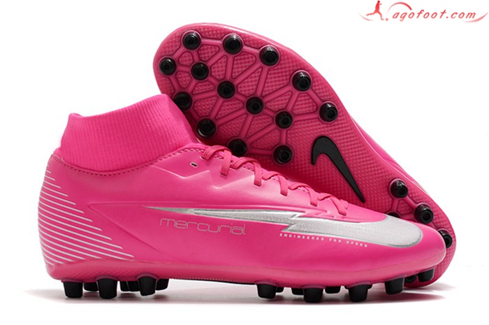 Nike Chaussures de Foot Superfly 7 Academy CR7 AG Rose