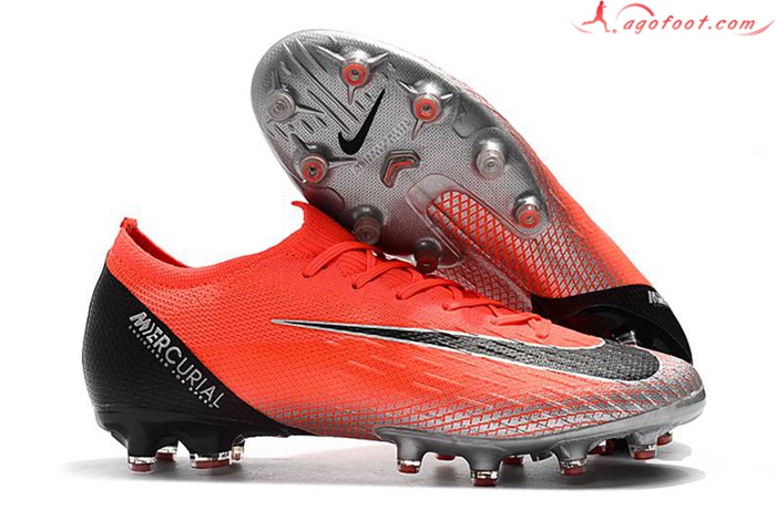 Nike Chaussures de Foot Mercurial Vapor VII Elite CR7 AG Rouge