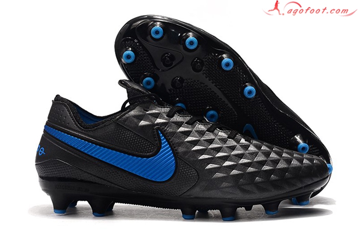 Nike Chaussures de Foot Tiempo Legend 8 Elite AG Noir