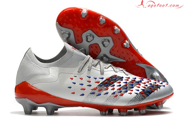 Adidas Chaussures de Foot Predator Freak .1 Low FG Gris