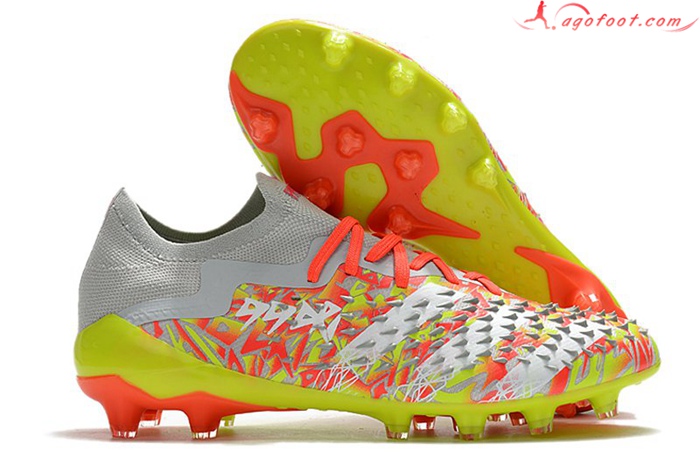 Adidas Chaussures de Foot Predator Freak .1 Low FG Jaune/Orange