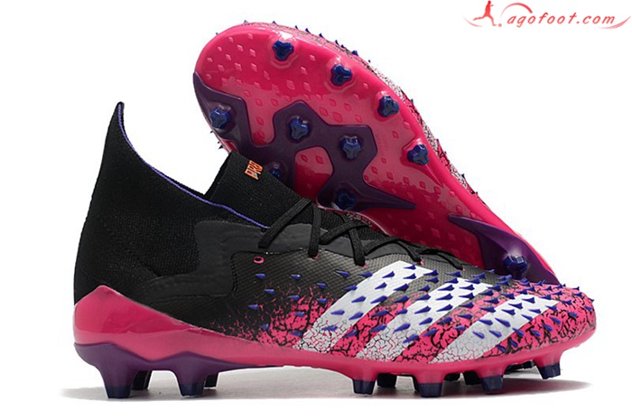 Adidas Chaussures de Foot Predator Freak.1 AG Noir/Rose