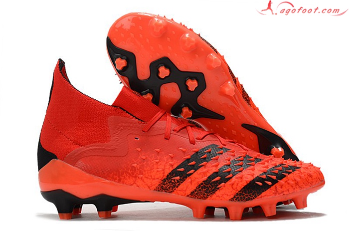 Adidas Chaussures de Foot Predator Freak.1 AG Rouge
