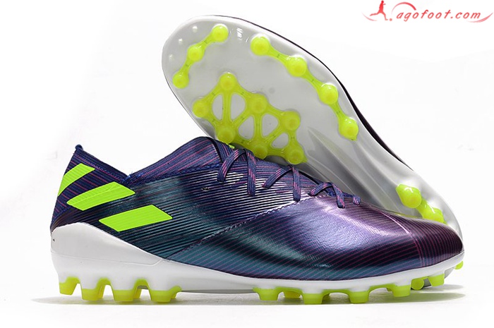 Adidas Chaussures de Foot Nemeziz 19.1 AG Pourpre