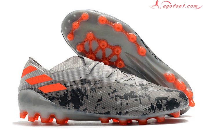 Adidas Chaussures de Foot Nemeziz 19.1 AG Gris