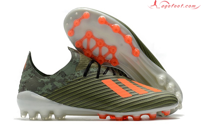 Adidas Chaussures de Foot X 19.1 AG Vert