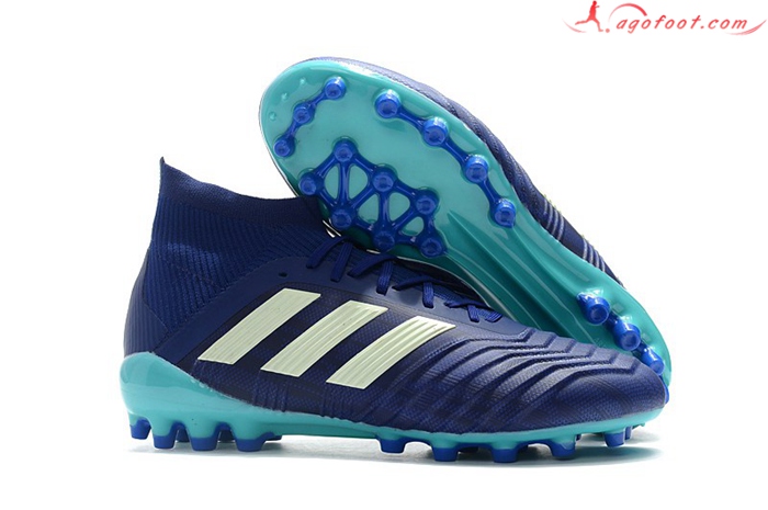Adidas Chaussures de Foot Predator 18.1 AG Bleu Marins