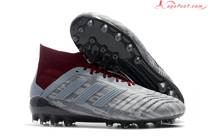Adidas Chaussures de Foot Predator 18.1 AG Gris