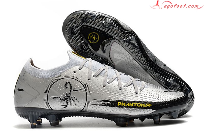 Nike Chaussures de Foot Phantom Scorpion Elite FG Argent