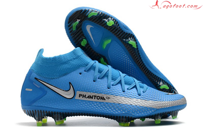 Nike Chaussures de Foot Phantom GT Elite Dynamic Fit FG Bleu