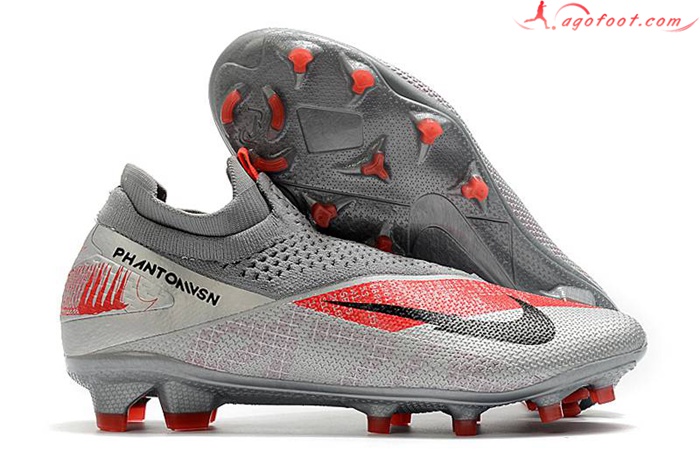 Nike Chaussures de Foot Phantom VSN 2 Elite DF FG Gris
