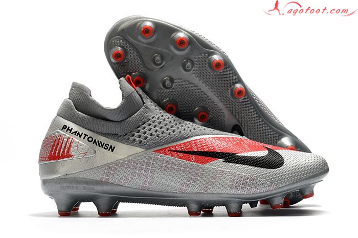 Nike Chaussures de Foot Phantom VSN 2 Elite DF AG-PRO Gris