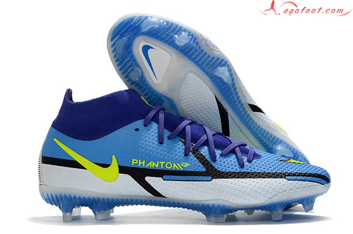 Nike Chaussures de Foot Phantom GT2 Dynamic Fit Elite FG Bleu