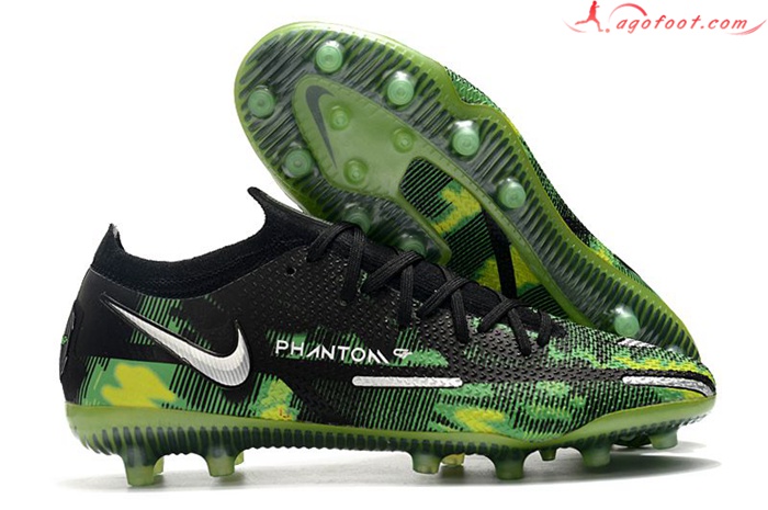 Nike Chaussures de Foot Phantom GT Elite AG-PRO Vert
