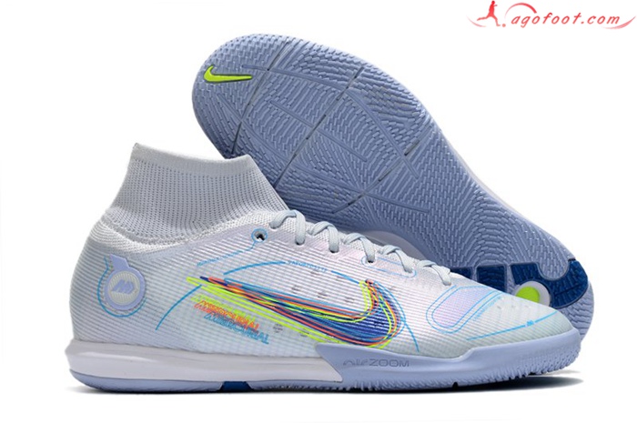 Nike Chaussures de Foot Mercurial Superfly 9 Elite IC Gris