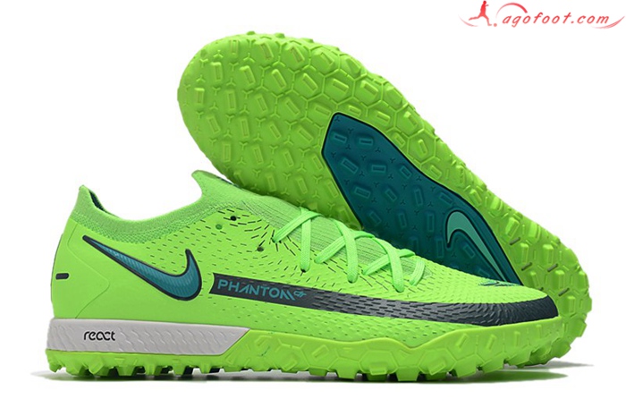 Nike Chaussures de Foot Phantom GT Pro TF Vert