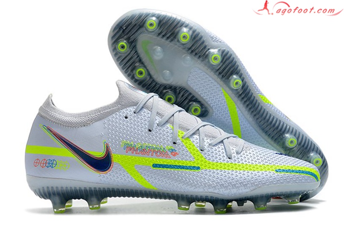Nike Chaussures de Foot Phantom GT Elite AG-PRO Blanc
