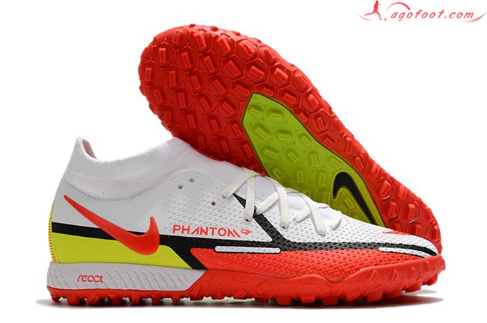 Nike Chaussures de Foot Phantom GT Pro TF Blanc