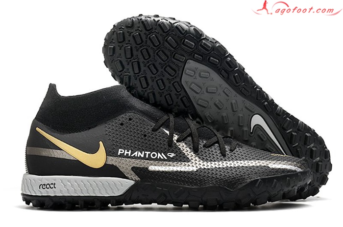 Nike Chaussures de Foot Phantom GT Pro TF Noir