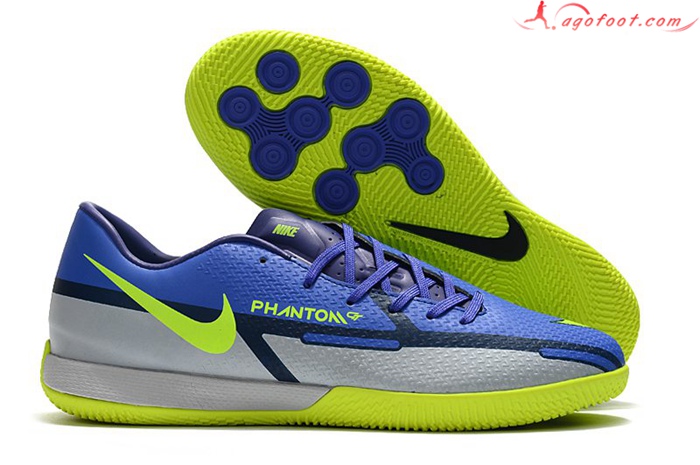 Nike Chaussures de Foot React Phantom GT2 Pro IC Bleu