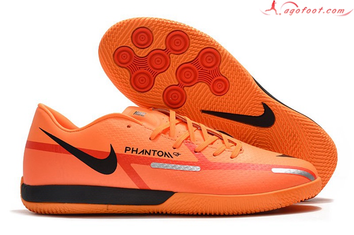 Nike Chaussures de Foot React Phantom GT2 Pro IC Orange