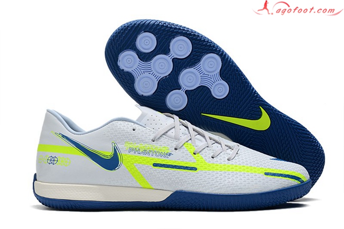 Nike Chaussures de Foot React Phantom GT2 Pro IC Blanc