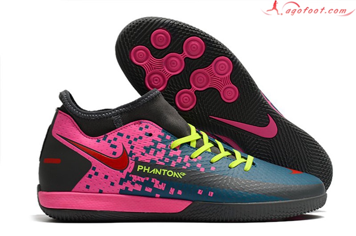 Nike Chaussures de Foot Phantom GT Academy Dynamic Fit IC Vert/Rose