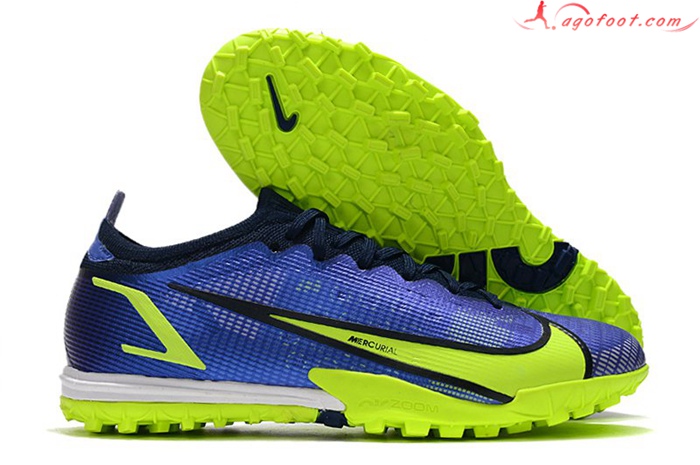 Nike Chaussures de Foot Vapor 14 Elite TF Bleu Marins