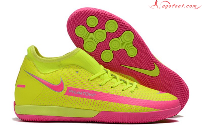 Nike Chaussures de Foot Phantom GT Academy Dynamic Fit IC Jaune