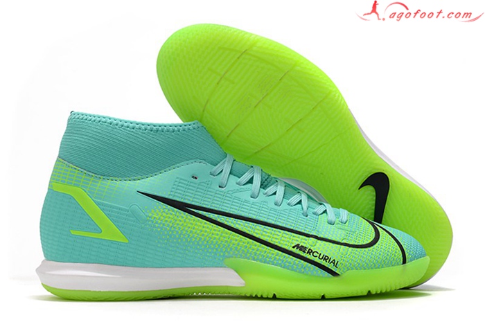 Nike Chaussures de Foot Mercurial Superfly VIII Academy IC Vert