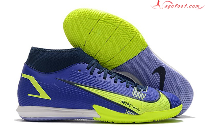 Nike Chaussures de Foot Mercurial Superfly VIII Academy IC Bleu Marins