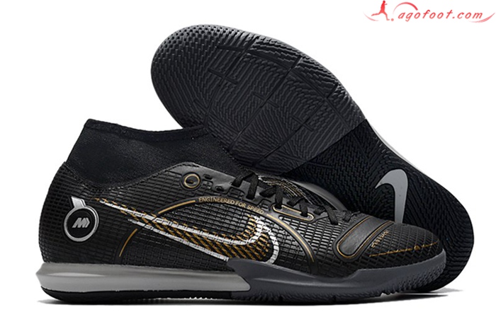 Nike Chaussures de Foot Mercurial Superfly VIII Academy IC Noir