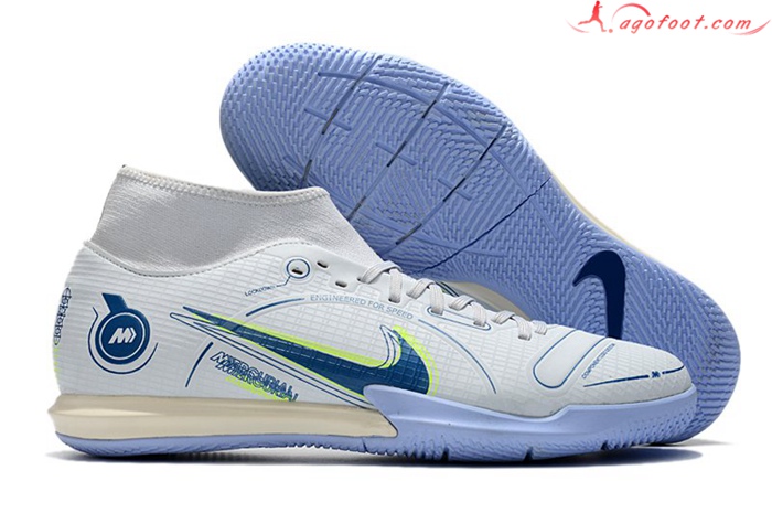 Nike Chaussures de Foot Mercurial Superfly VIII Academy IC Blanc