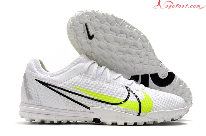 Nike Chaussures de Foot Zoom Vapor 14 Pro TF Blanc