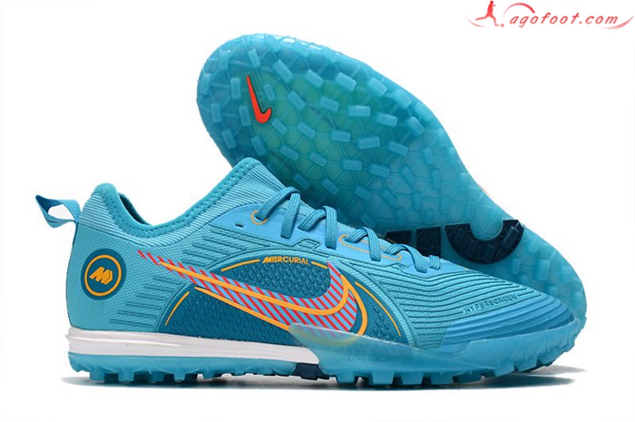 Nike Chaussures de Foot Zoom Vapor 14 Pro TF Bleu Clair