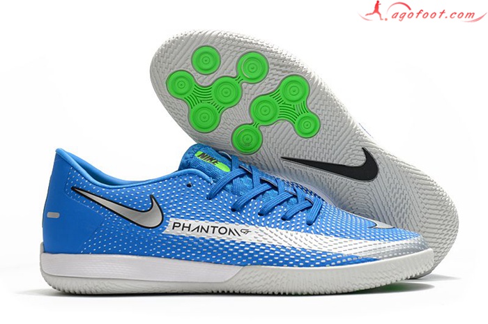 Nike Chaussures de Foot React Phantom GT Pro IC Bleu