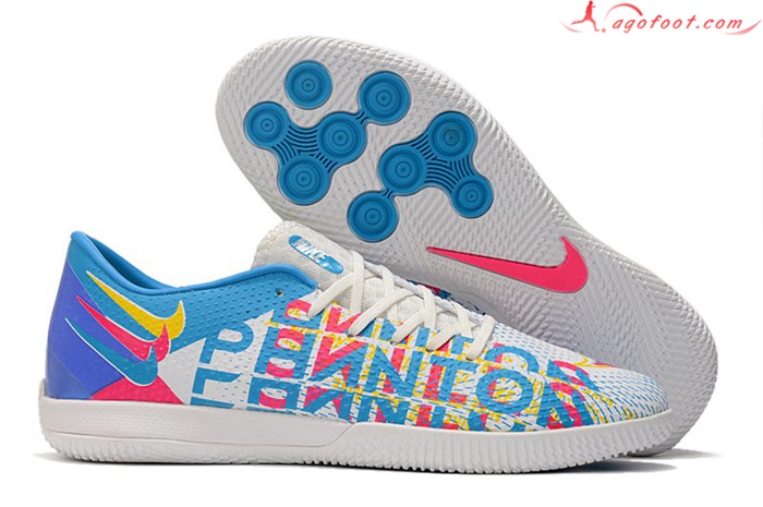 Nike Chaussures de Foot React Phantom GT Pro IC Jaune/Rose/Bleu