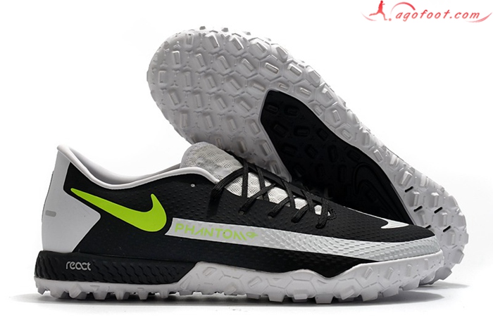 Nike Chaussures de Foot React Phantom GT Pro TF Noir