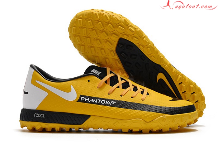 Nike Chaussures de Foot React Phantom GT Pro TF Orange