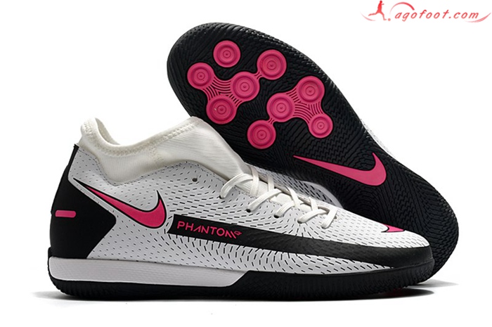 Nike Chaussures de Foot Phantom GT Academy Dynamic Fit IC Blanc