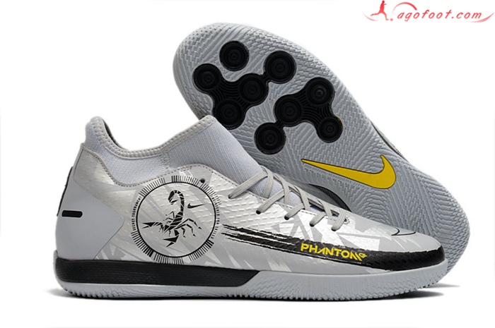 Nike Chaussures de Foot Phantom GT Academy Dynamic Fit IC Gris