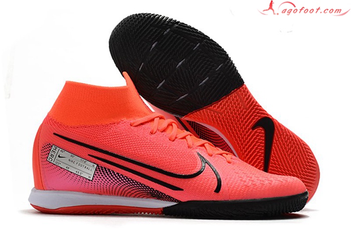 Nike Chaussures de Foot Mercurial Superfly 7 Elite MDS IC Rose