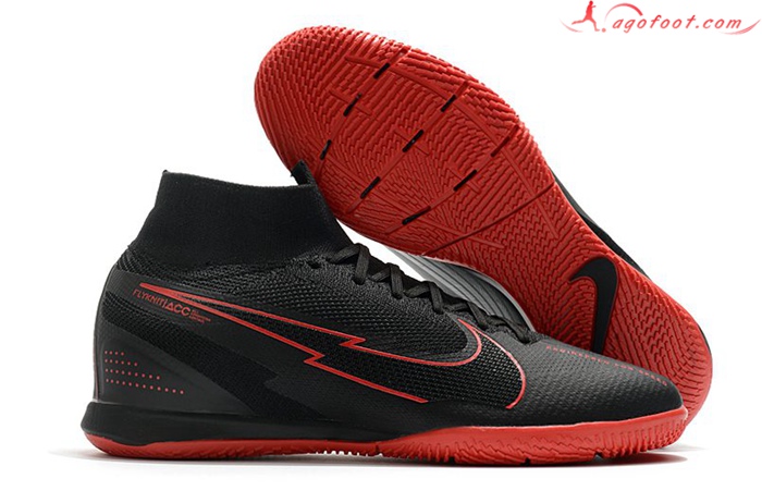 Nike Chaussures de Foot Mercurial Superfly 7 Elite MDS IC Noir