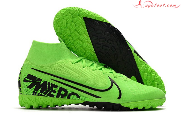 Nike Chaussures de Foot Mercurial Superfly 7 Elite MDS TF Vert